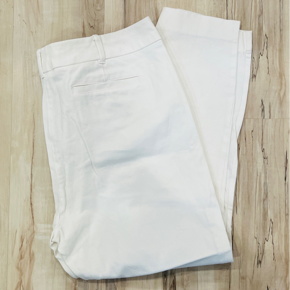 NY&Co Ivory Stretch Pants Size 20